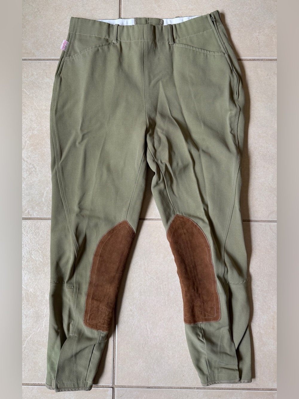Tailored Sportsman Riding Trophy Hunter Pants Equestrian Actual Size 32 Green